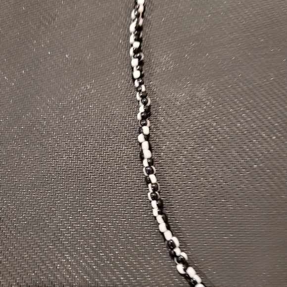 Red and Black Beaded Necklace with Poké Ball Pendant - Picture 3 of 5